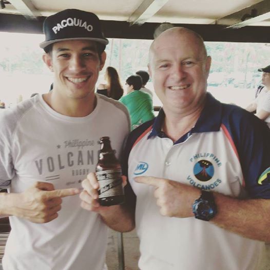 PRFU Director Matt Cullen holding a beer.